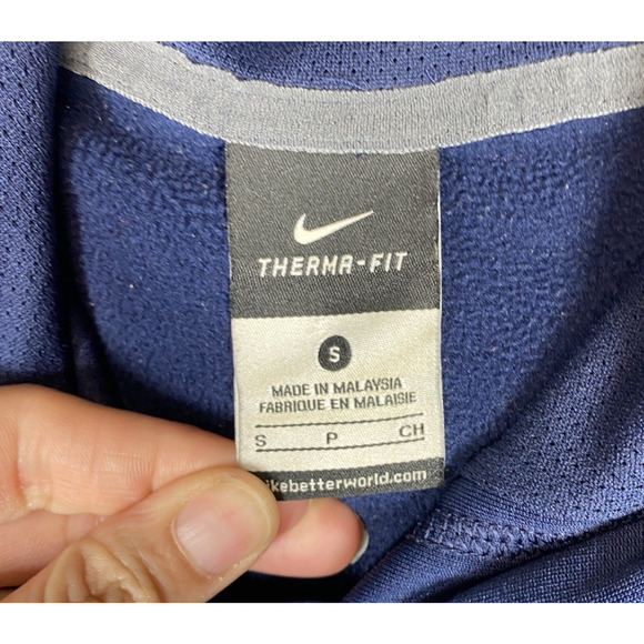 Nike Hoodie Mens Small Navy Cowboys Dallas Therma Fit Vintage - Picture 10 of 16